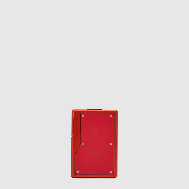 Piquadro BagMotic MagSafe Kartenetui Leder Aluminium