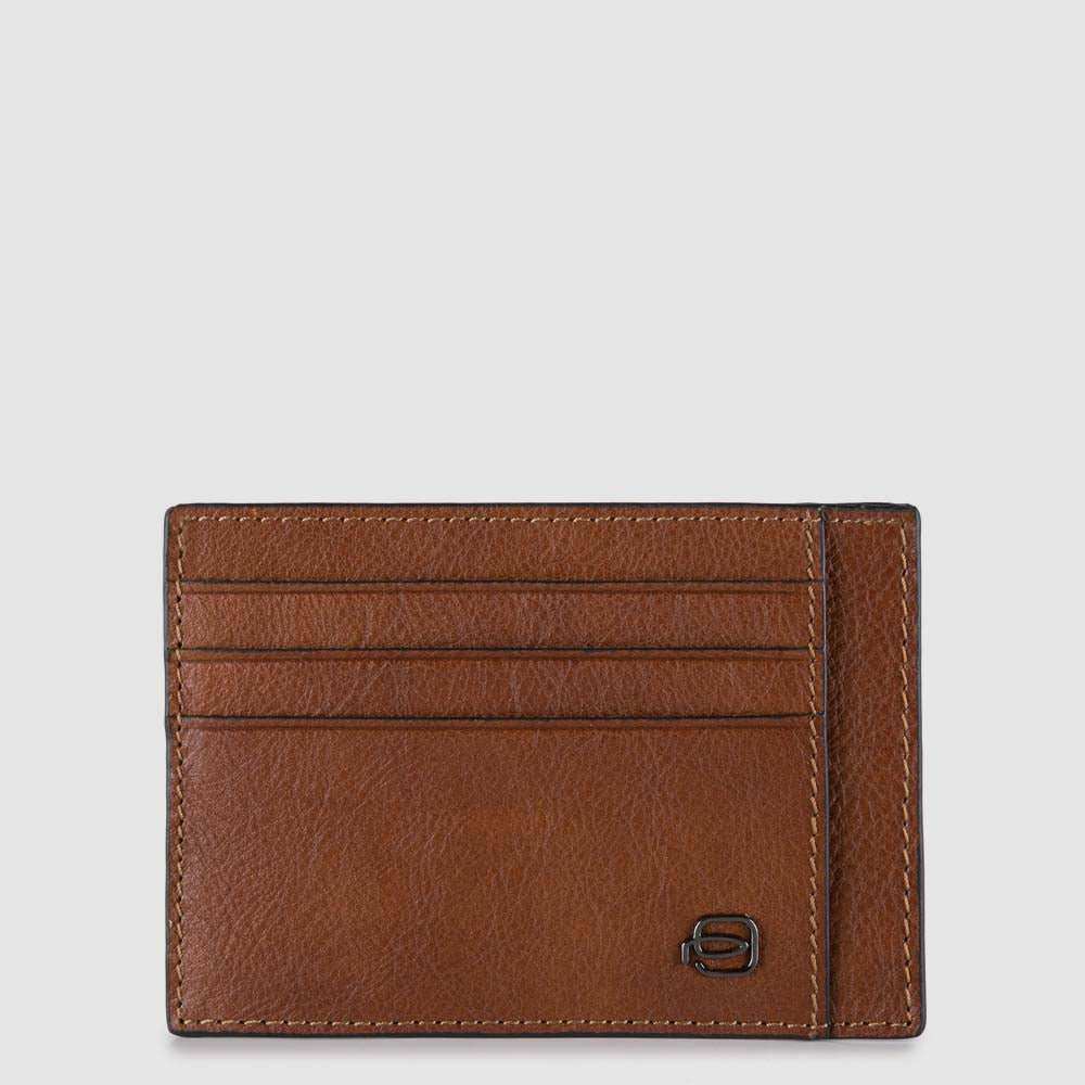 Piquadro Black Square Kreditkartenetui Leder braun RFID