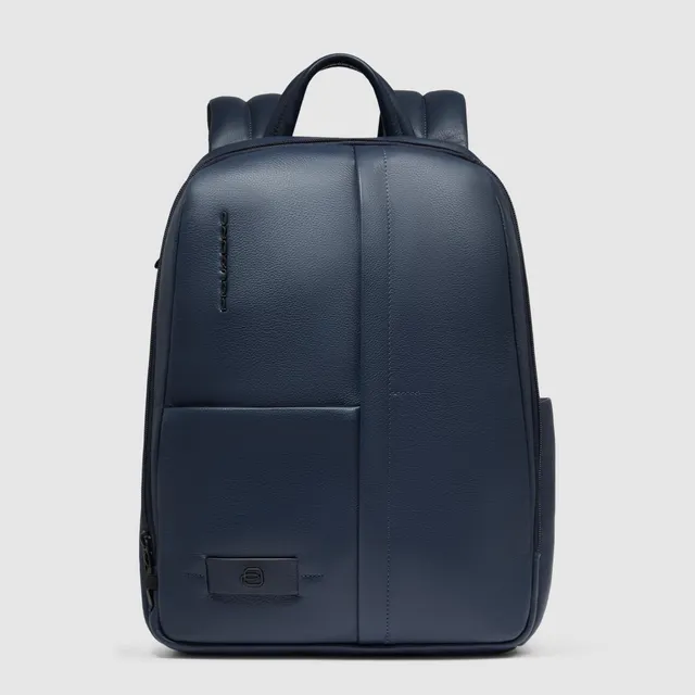 Piquadro Black Square Laptop-Rucksack 14 Zoll Schwarz RFID
