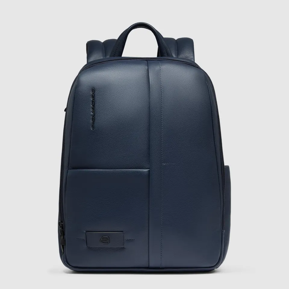 Piquadro Black Square Laptop-Rucksack 14 Zoll Schwarz RFID