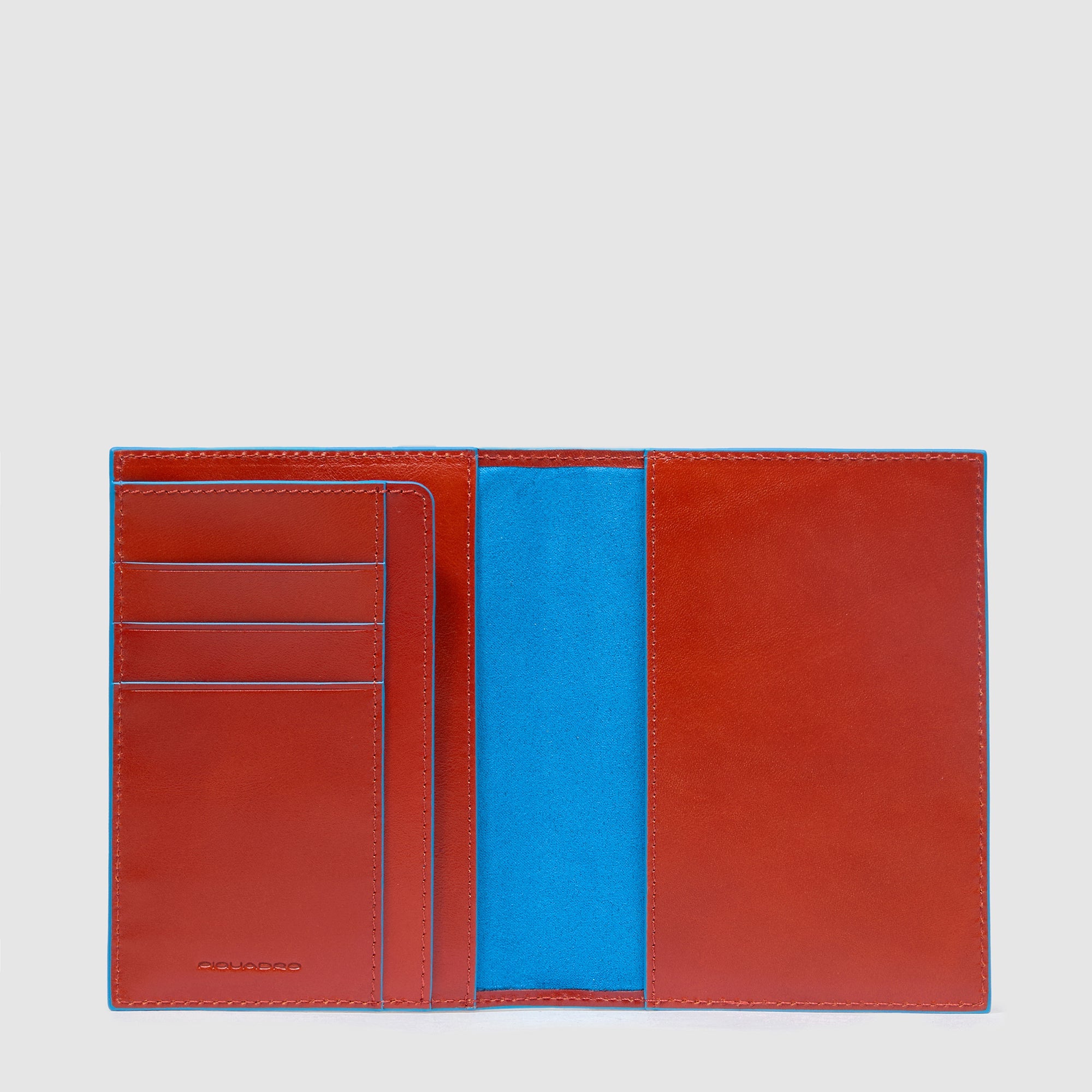 Piquadro Blue Square Reisepass-Hülle schwarz Leder RFID