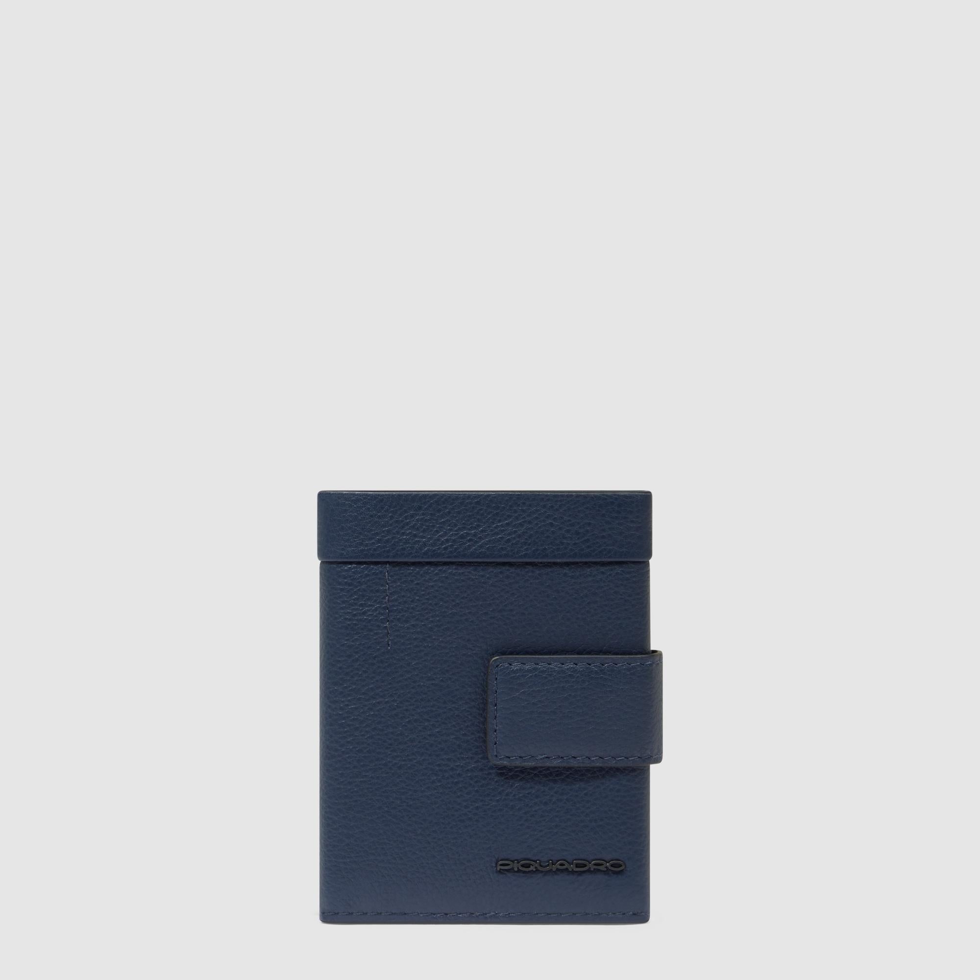 Piquadro Blue Square Herren Geldbörse Kompakt Blau RFID