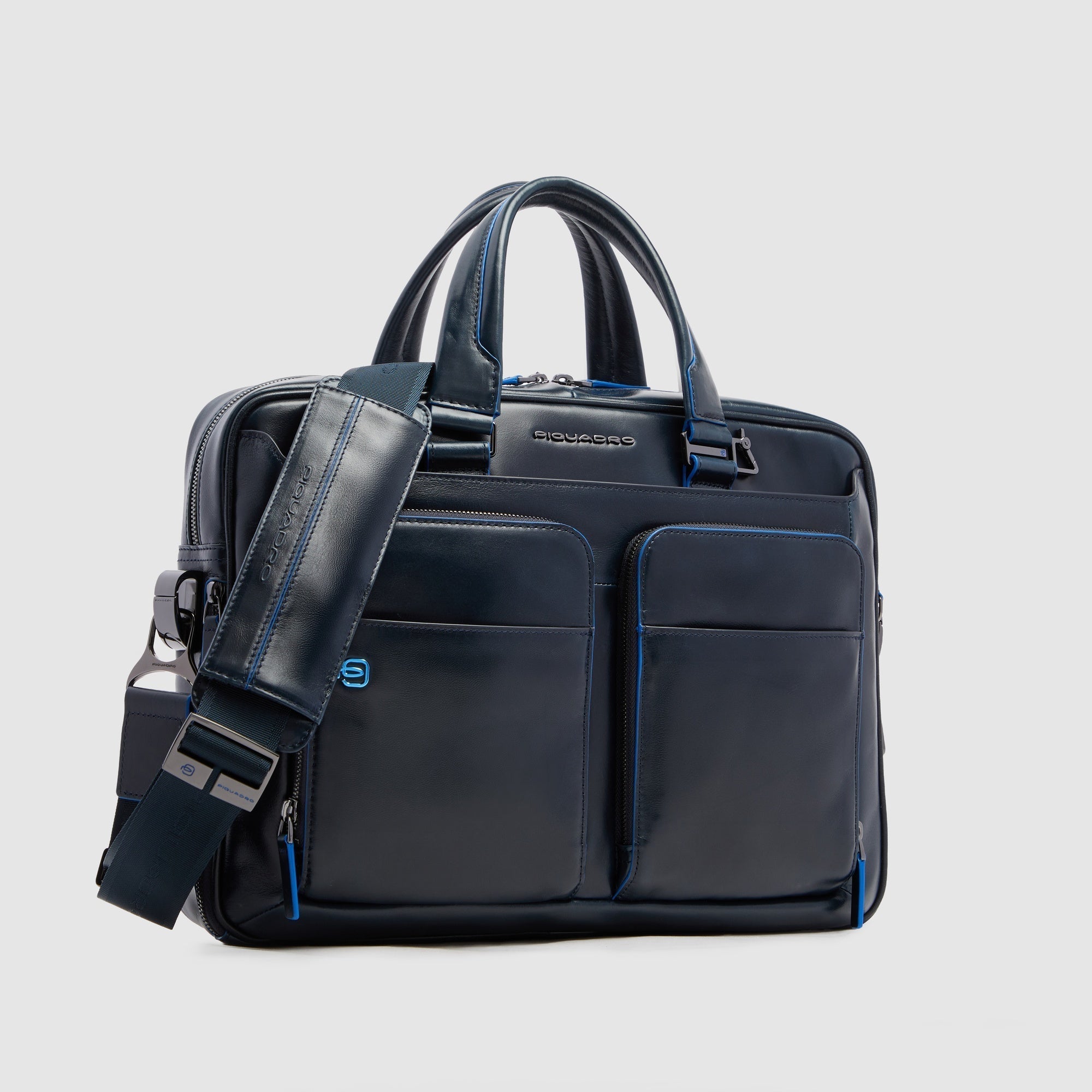 Piquadro Modus Aktentasche 15 Zoll Blau Personalisierbar