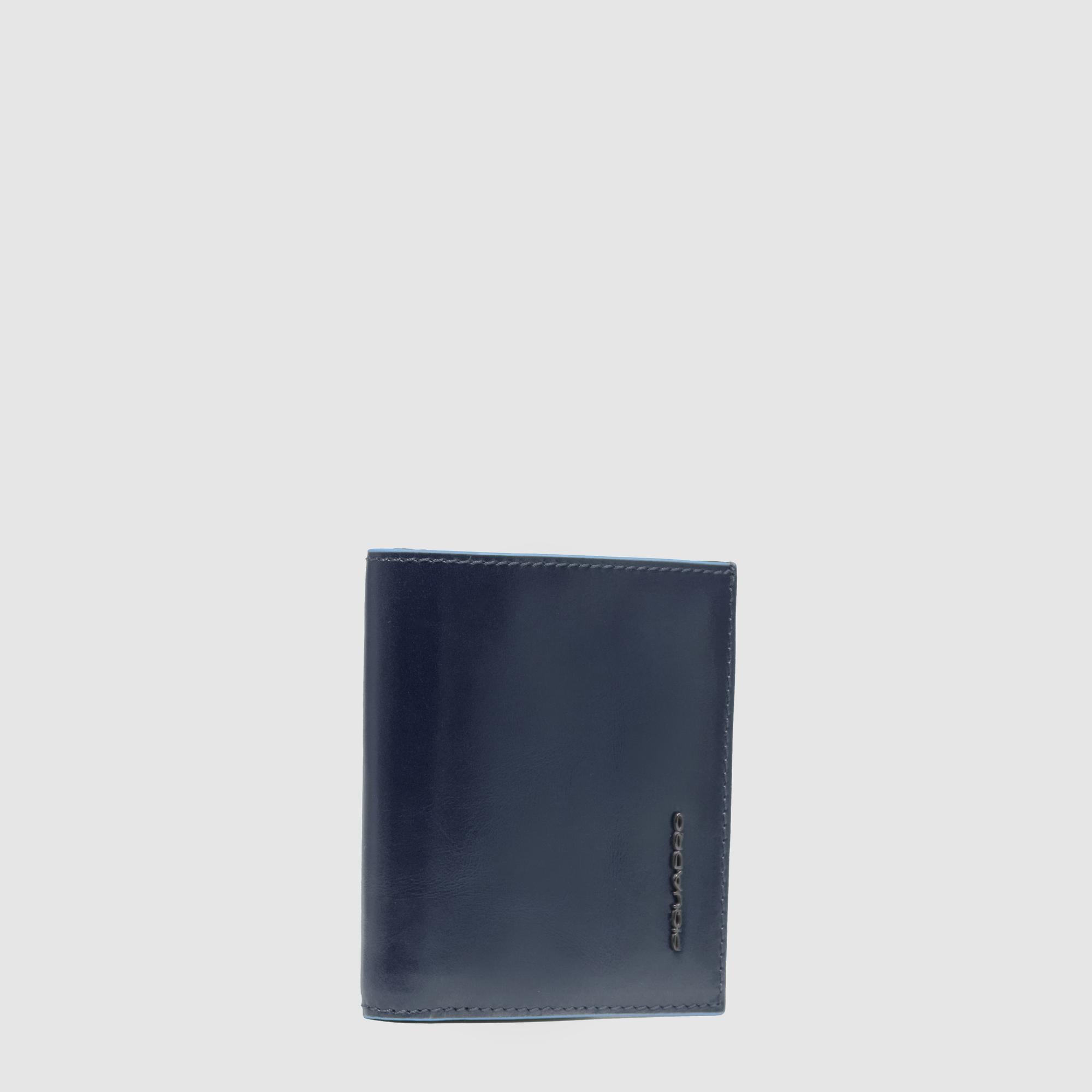 Piquadro Blue Square Kreditkartenetui Leder Blau RFID