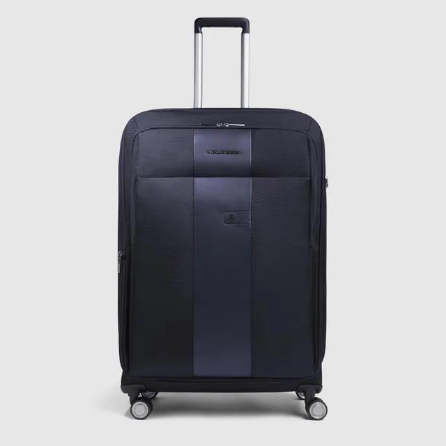 Piquadro PQLM Trolley groß 4 Rollen Schwarz erweiterbar