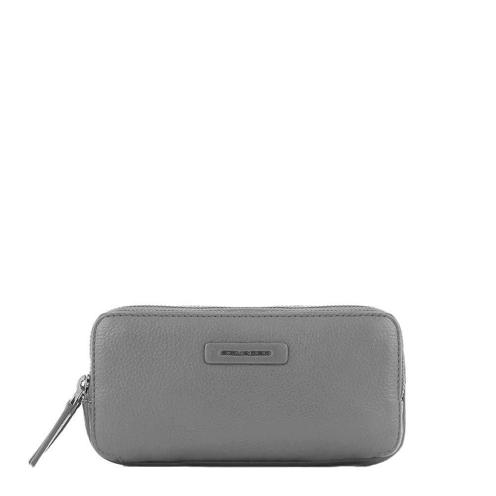 Piquadro Modus Pochette Leder 3 Fächer Schwarz Herren