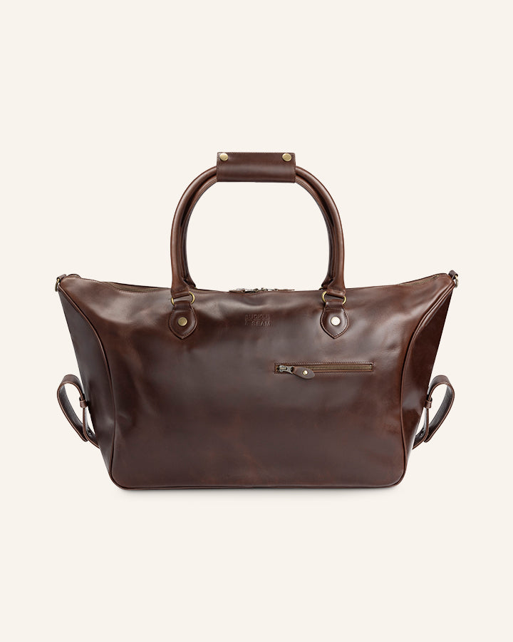 Buckle & Seam Linwood Weekender Leder Braun 37 L Handgepäck