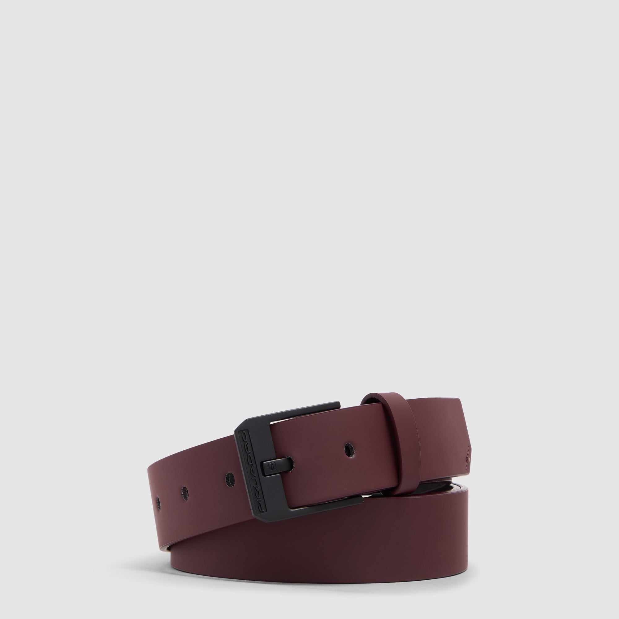 Piquadro Blue Square Gürtel Herren Leder Schwarz Dorn