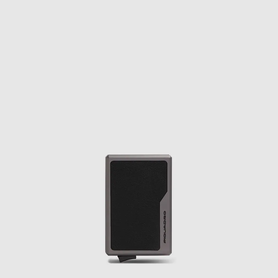 Piquadro BagMotic Kartenetui schwarz MagSafe automatisch