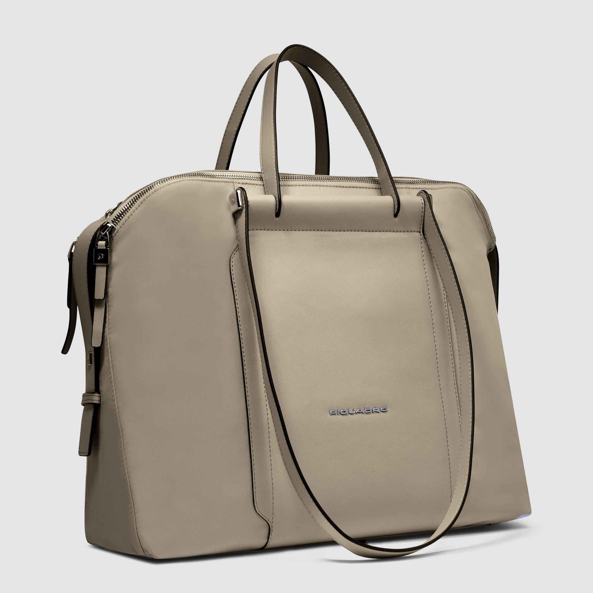 Piquadro Patricia Shopper Laptoptasche 14 Zoll schwarz Leder