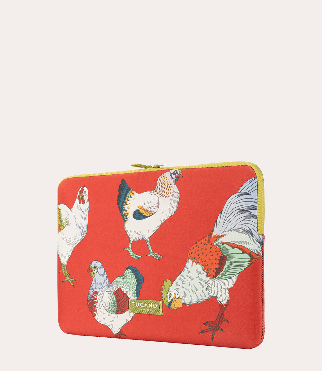 Tucano Schizzo Fauna Galline Hülle 15,6 Zoll Orange Neopren