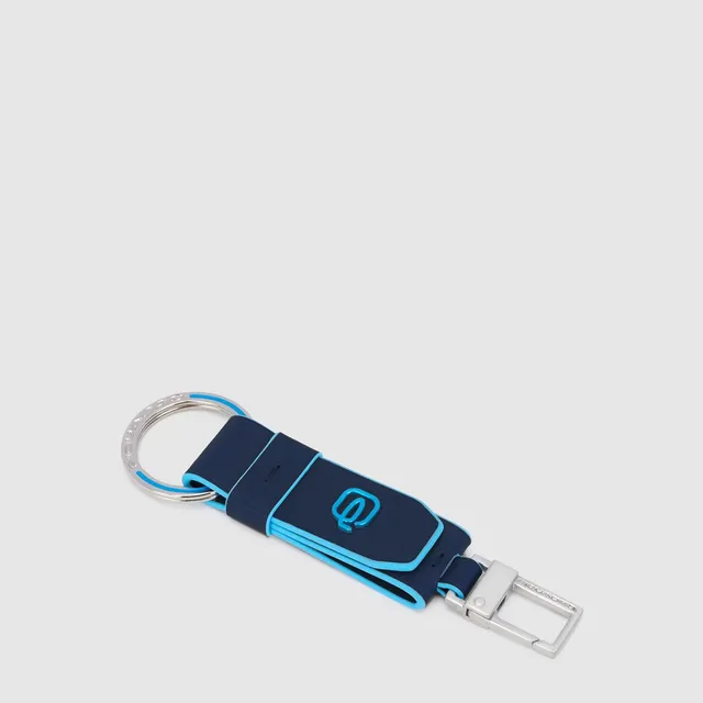 Piquadro Blue Square Schlüsselanhänger Leder Braun Auto
