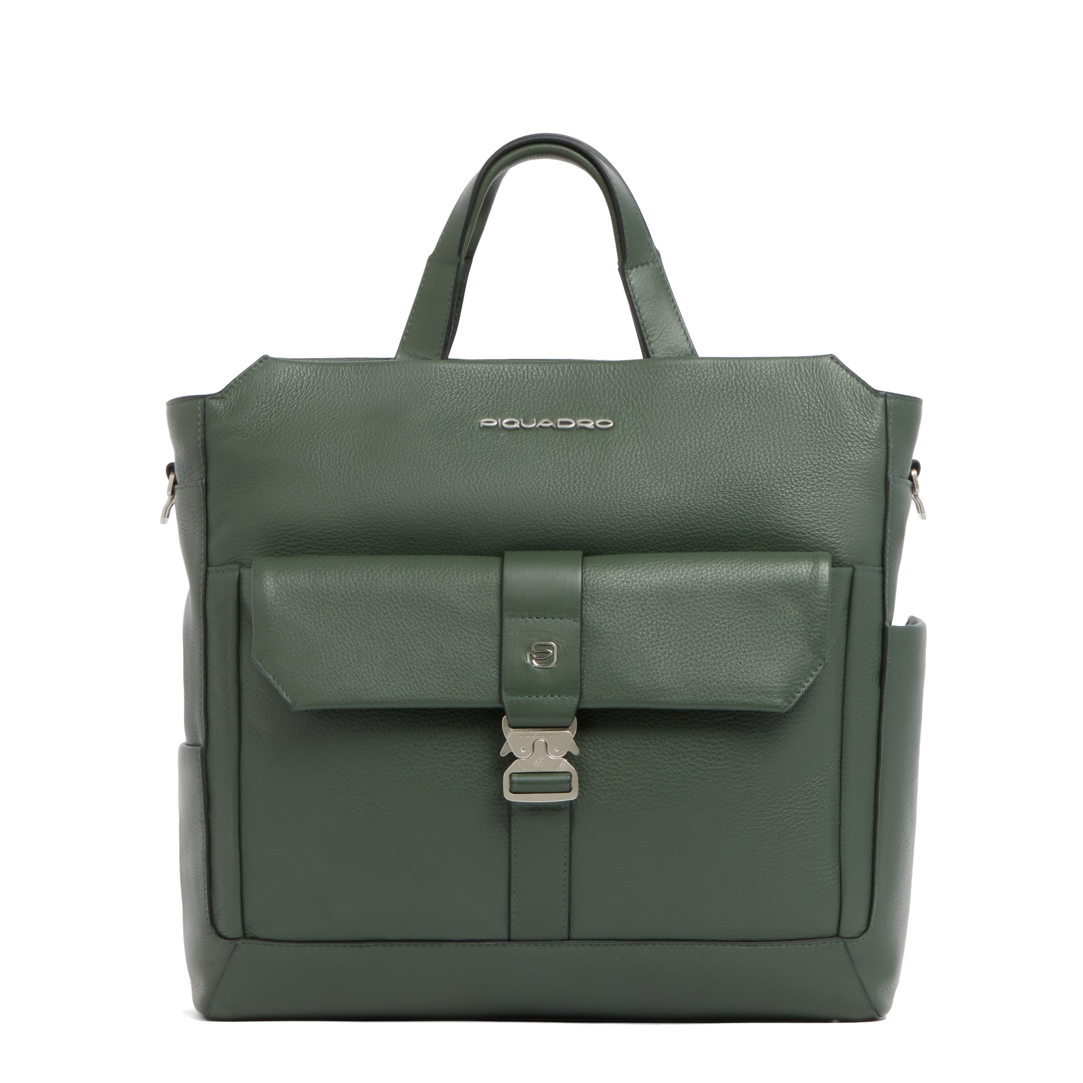Piquadro Black Square Tote Laptoptasche 14 Zoll VE Leder