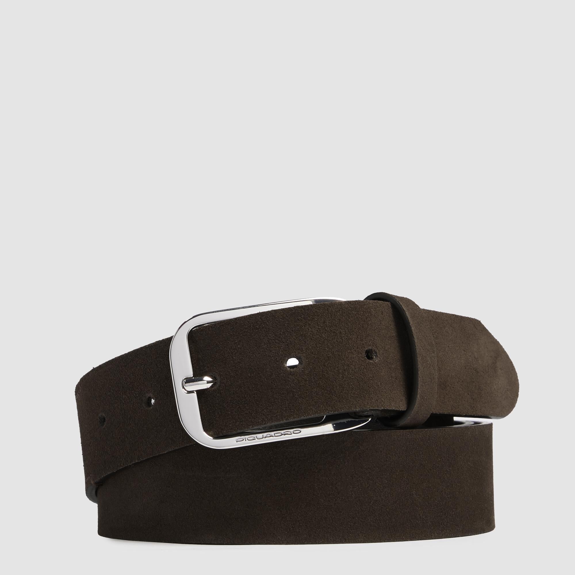 Piquadro Blue Square Gürtel Herren Wildleder blau M