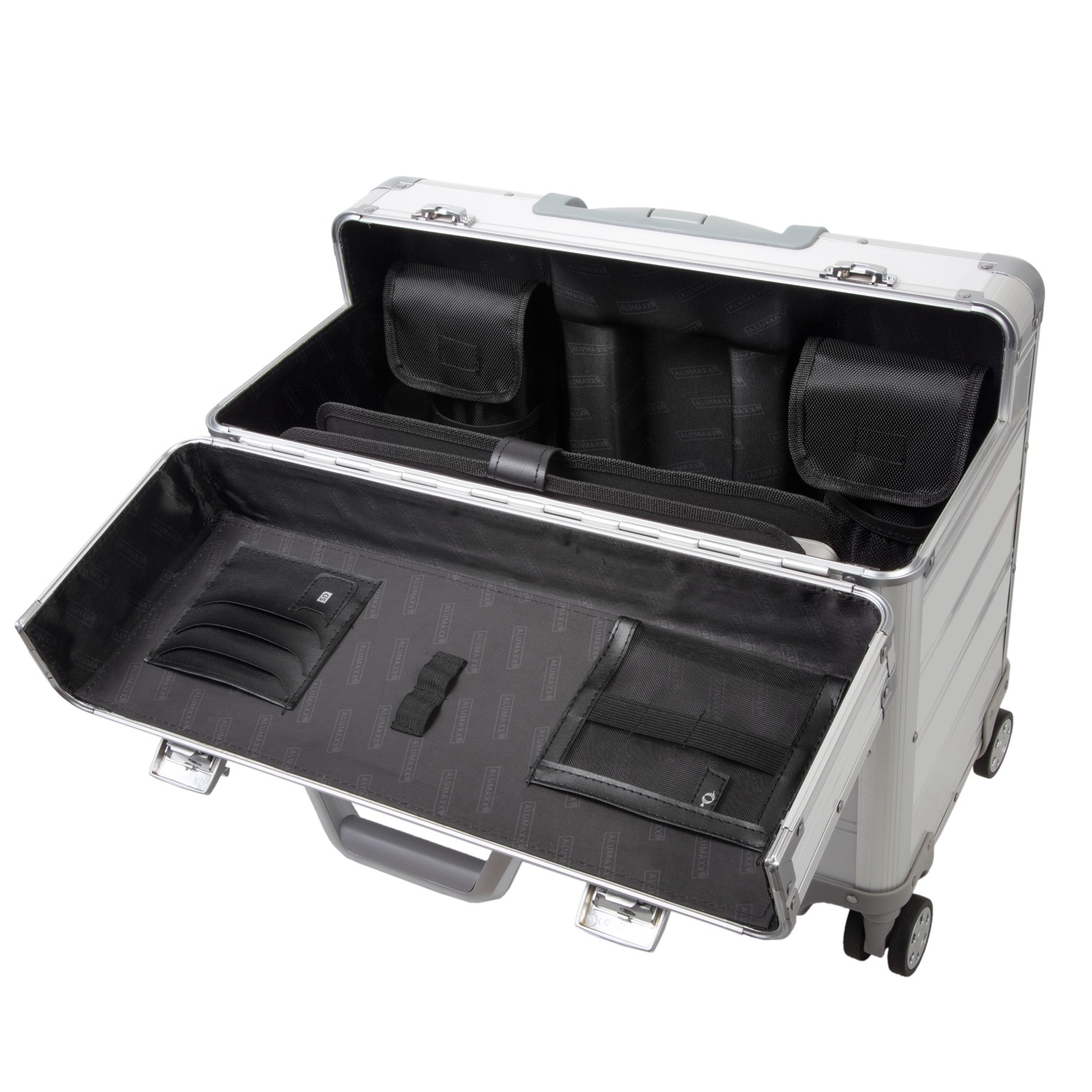 Lightpak Pandora Pilotenkoffer Aluminium Silber 14 Zoll