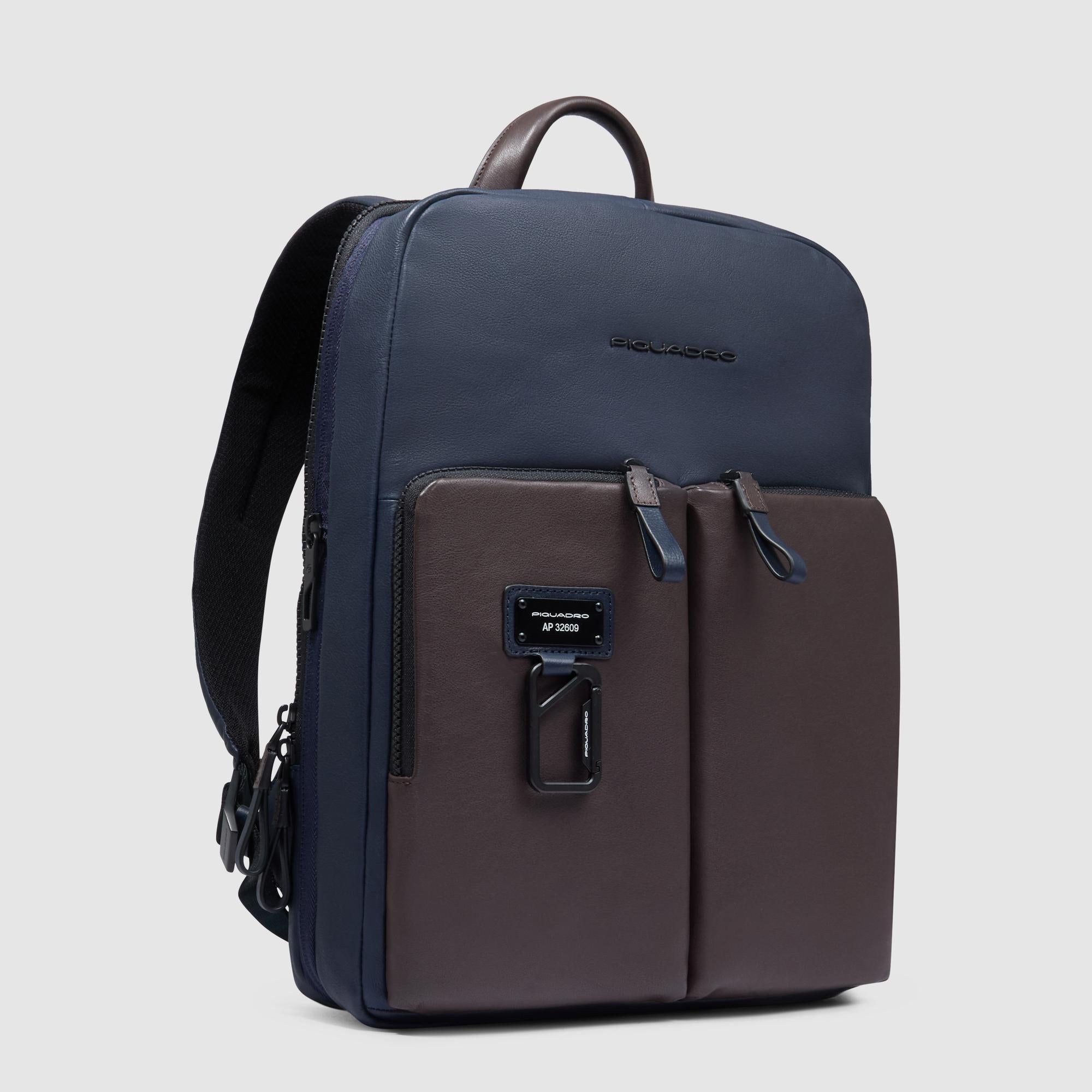 Piquadro Rover Laptop-Rucksack 14 Zoll erweiterbar