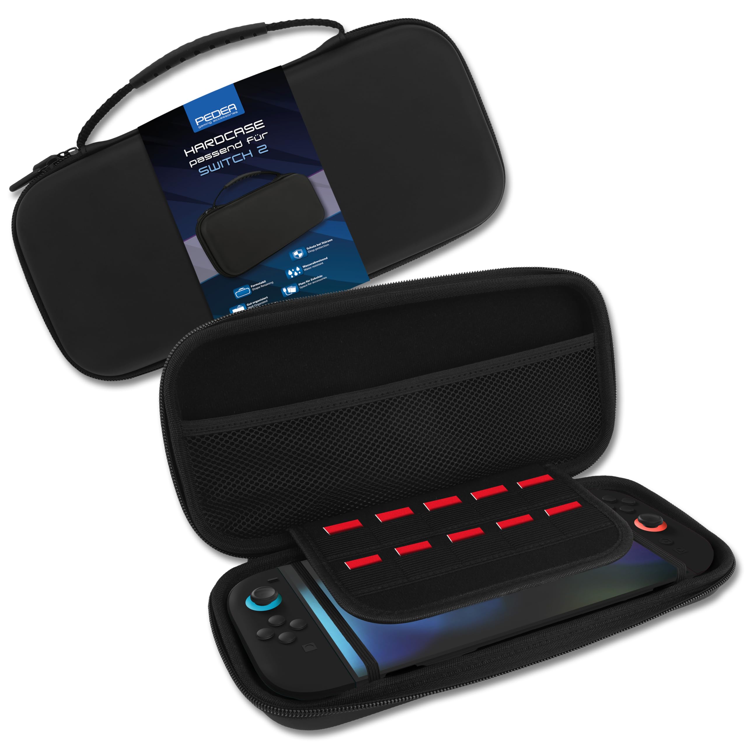 Pedea Tablet-Zubehör Switch 2 Tasche schwarz stoßfest