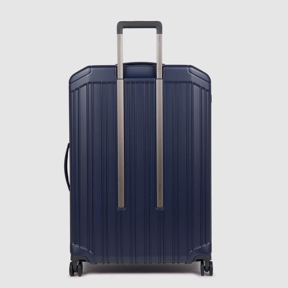 Piquadro PQLM Trolley Groß Hart 4 Rollen Schwarz