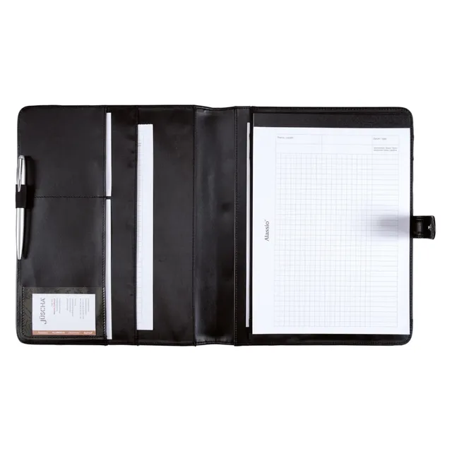 Lightpak Fano A4 Schreibmappe schwarz Druckknopf