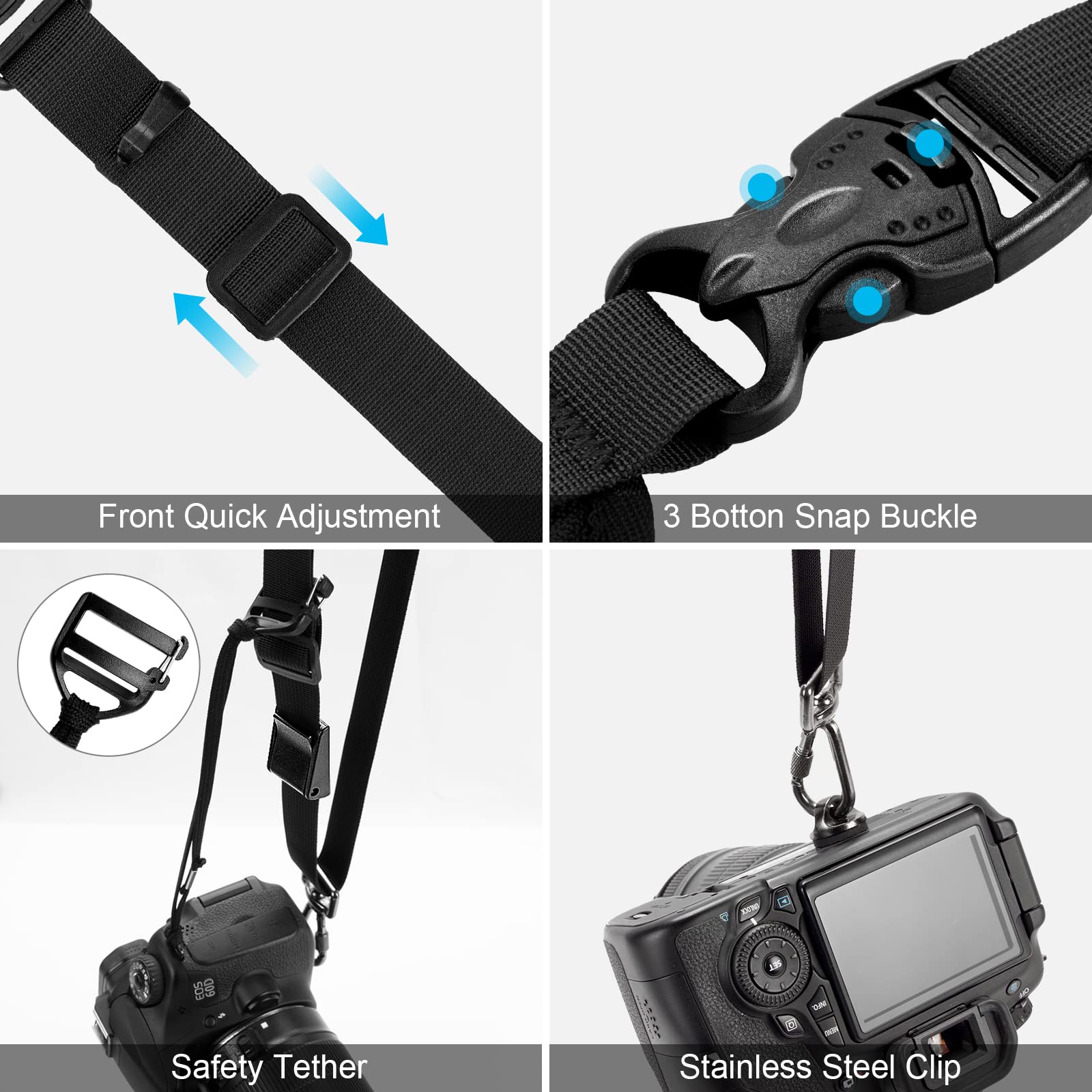 ARVOK Travel Accessories Kameragurt mit Handschlaufe Taschen