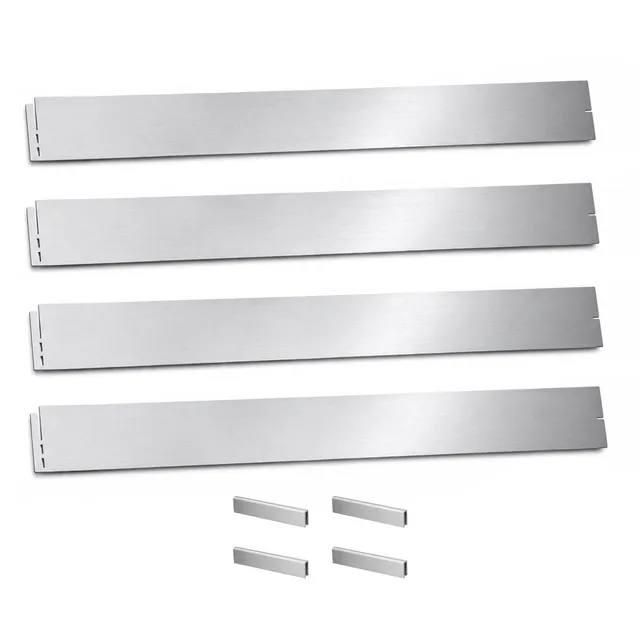 Gardenline Rasenkanten 4 Stück Metall verzinkt 119,5x13 cm