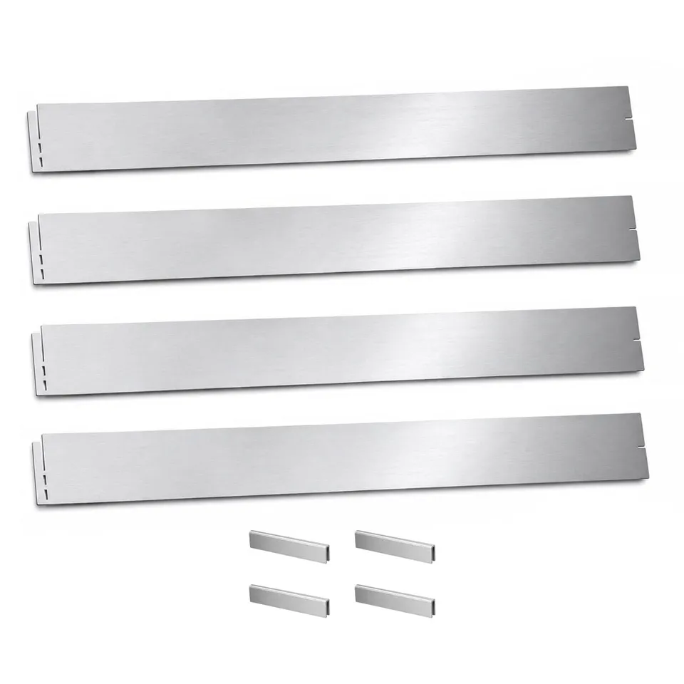 Gardenline Rasenkanten 4 Stück Metall verzinkt 119,5x13 cm