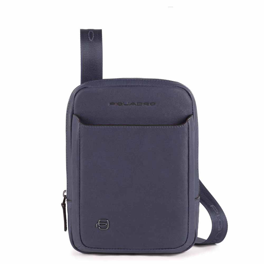 Piquadro Urban Borsello Herrentasche Leder schwarz klein