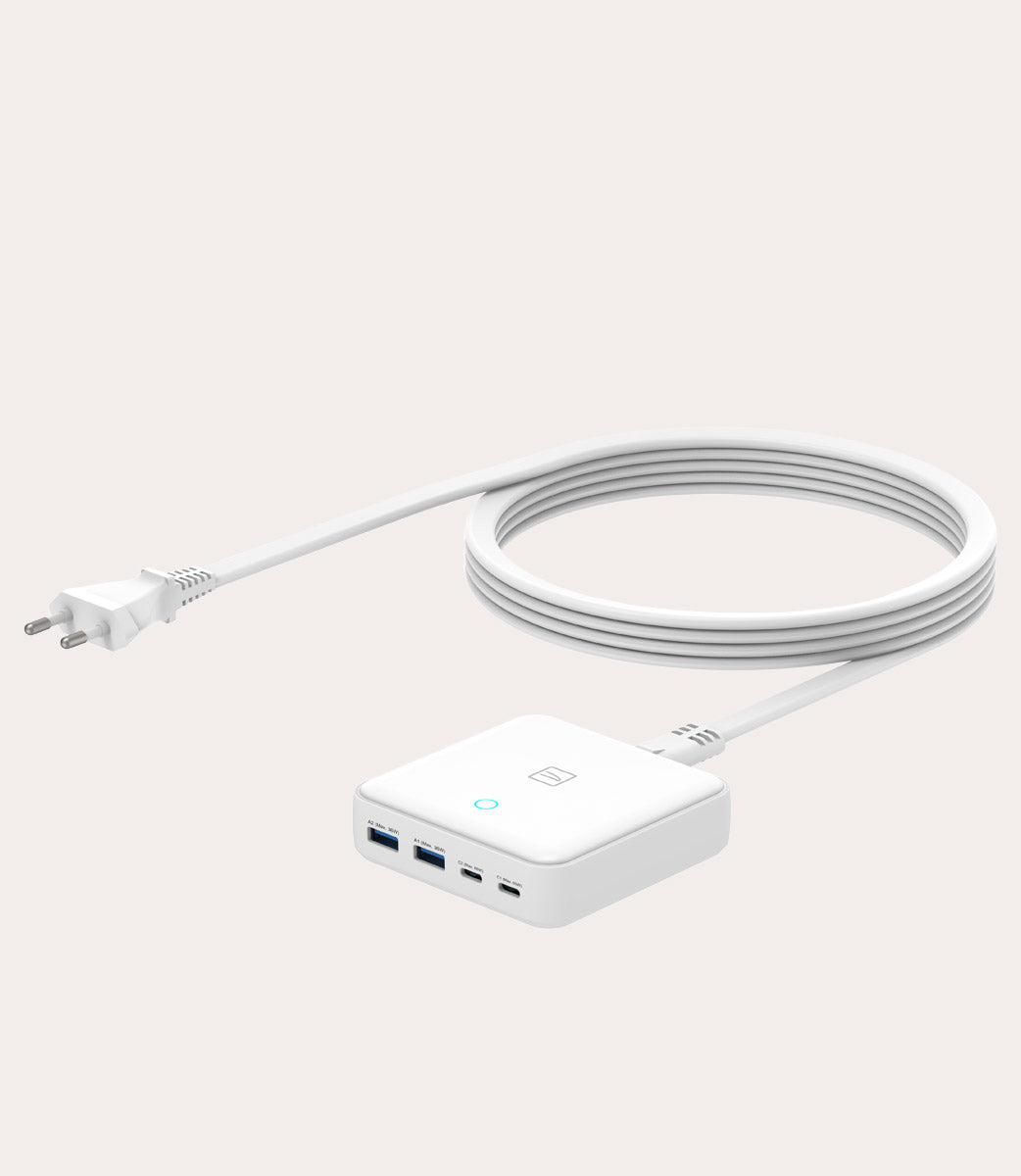 Tucano Chargers GaN 65W Ladegerät Weiß 4-Port USB-C