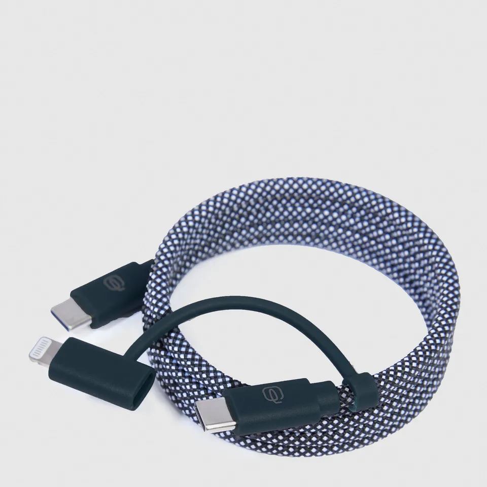 Piquadro BagMotic Ladekabel magnetisch Type-C Lightning