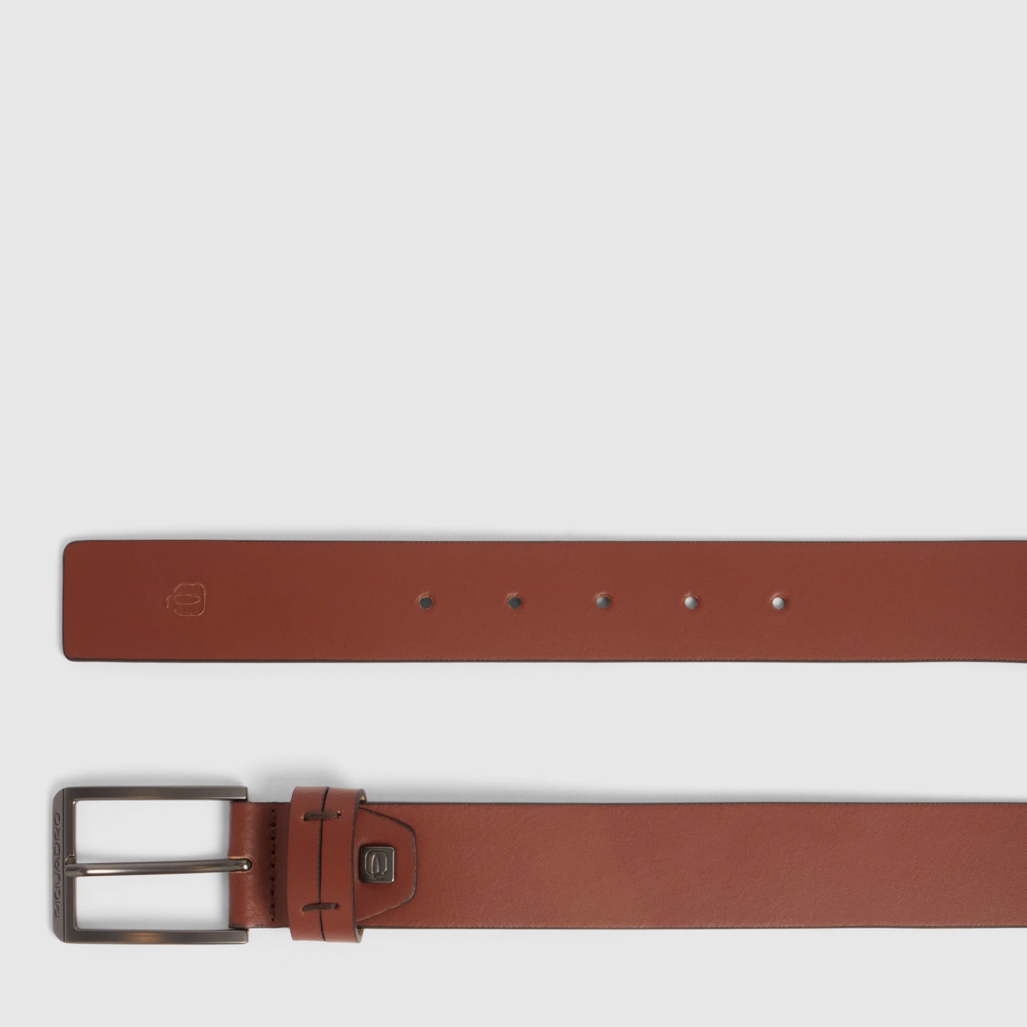 Piquadro Blue Square Ledergürtel Herren Braun Dornschließe