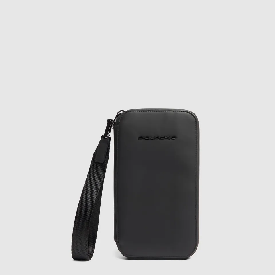 Piquadro x Audi Revolut F1 Reisepasshülle Leder Schwarz