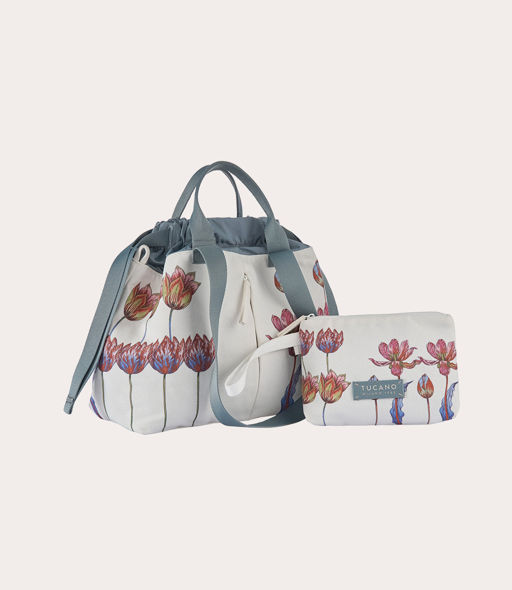 Tucano Carry Tulip Small Shopper Canvas Blumenprint