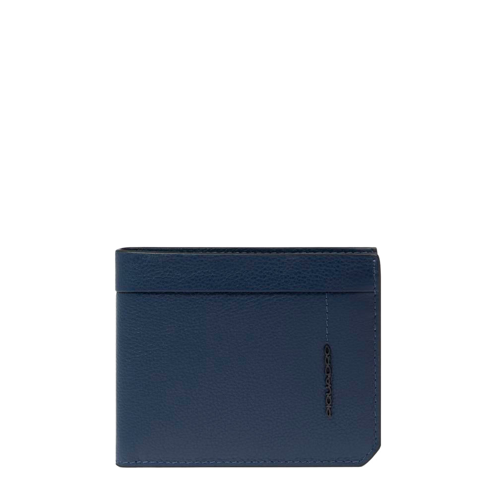 Piquadro Blue Square Geldbörse Leder Blau RFID