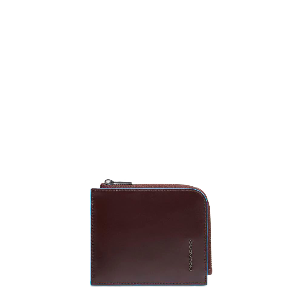 Piquadro Blue Square Kartenetui Herren Leder RFID Schwarz