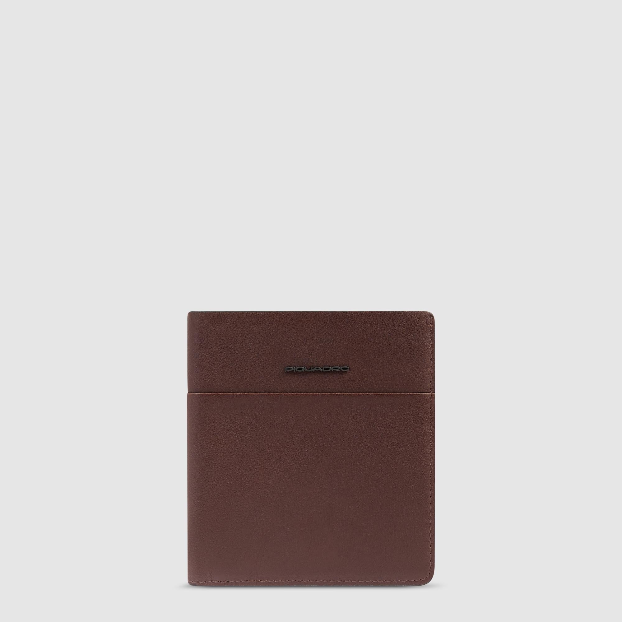 Piquadro Blue Square Reisepasshülle Leder Schwarz RFID