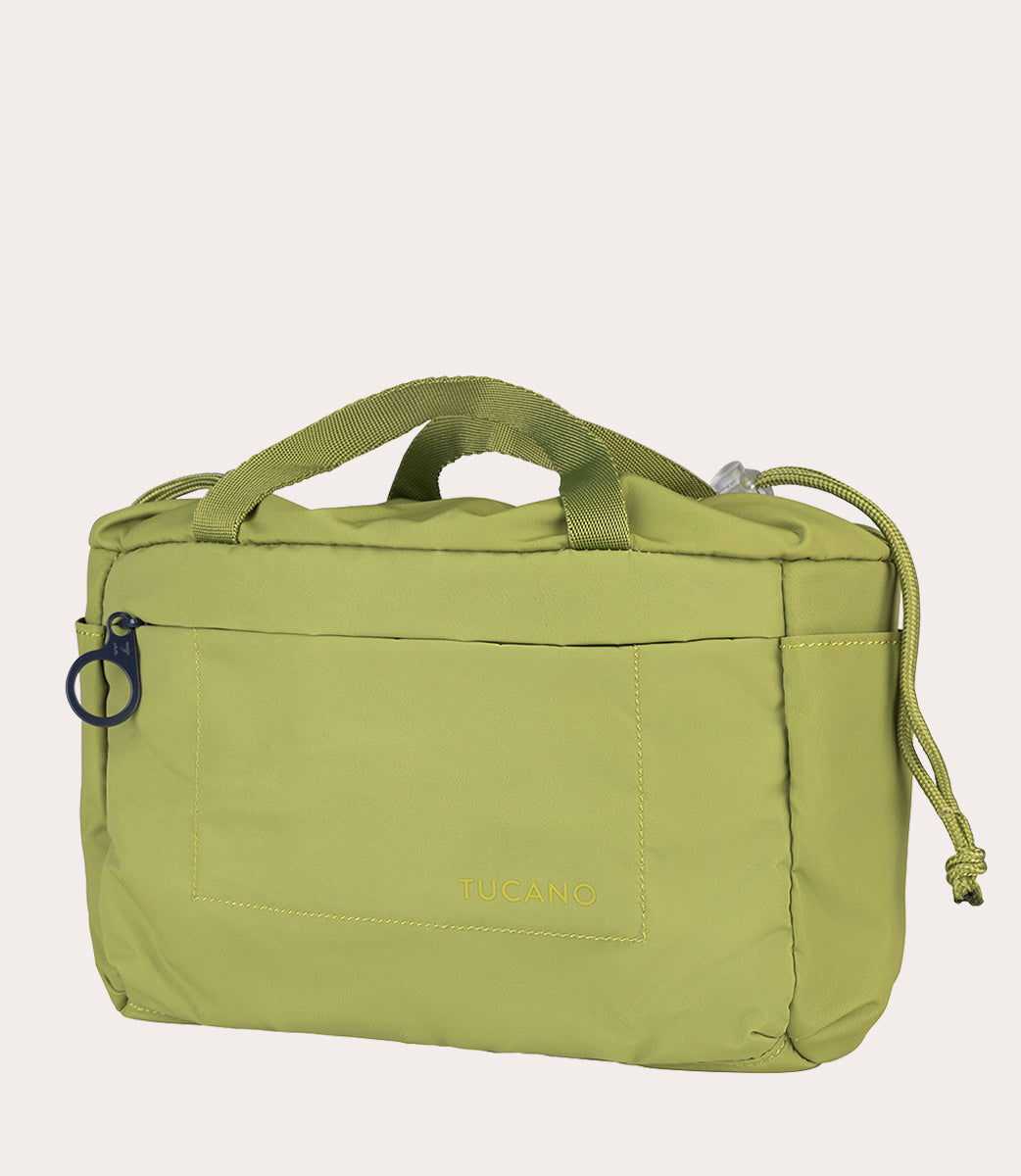 Tucano Mia Organizer Tasche Schwarz klein Kordelzug