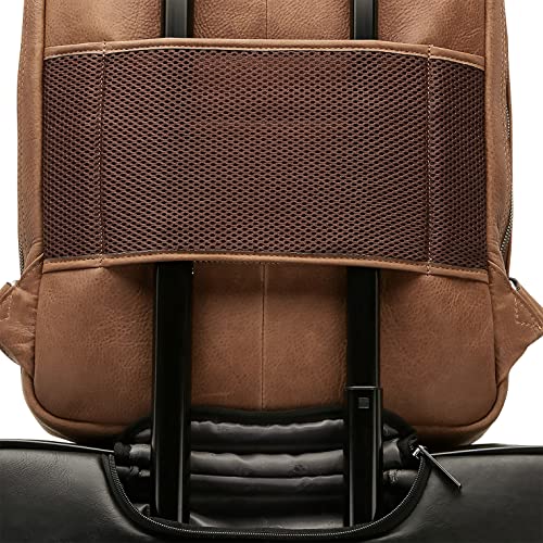 Castelijn & Beerens Firenze Laptop-Rucksack 15,6 Zoll Cognac Leder