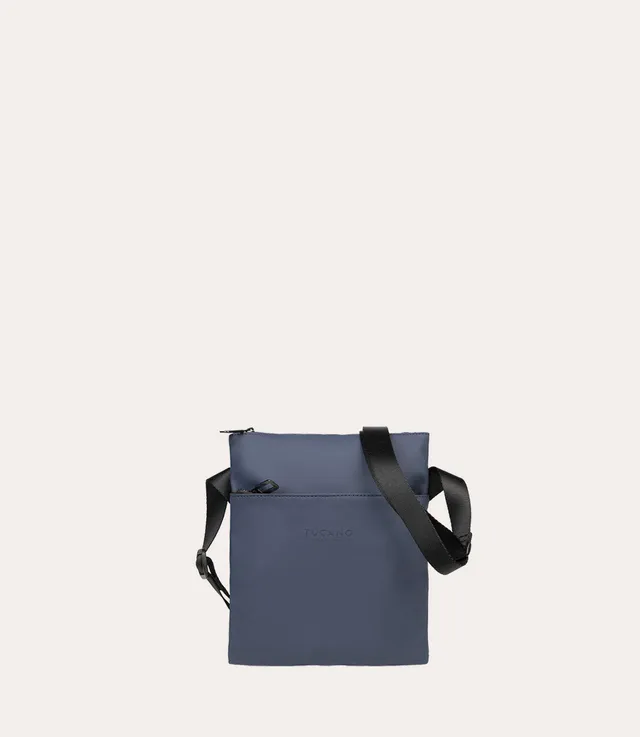 Tucano Gommo Shoulder Bag Umhängetasche Blau gummiert