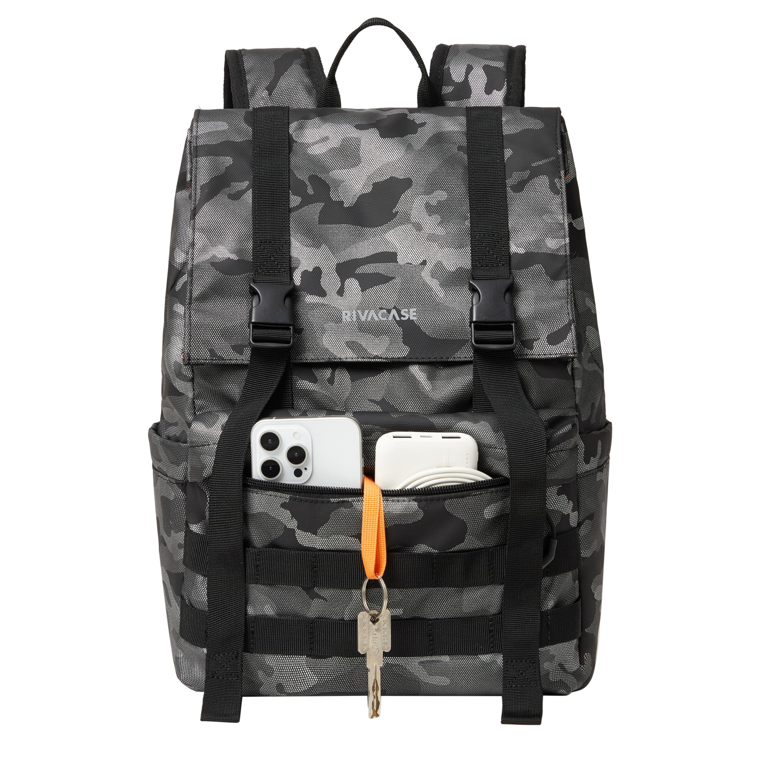 RIVACASE Torngat 7621 Rolltop Rucksack 15L camouflage