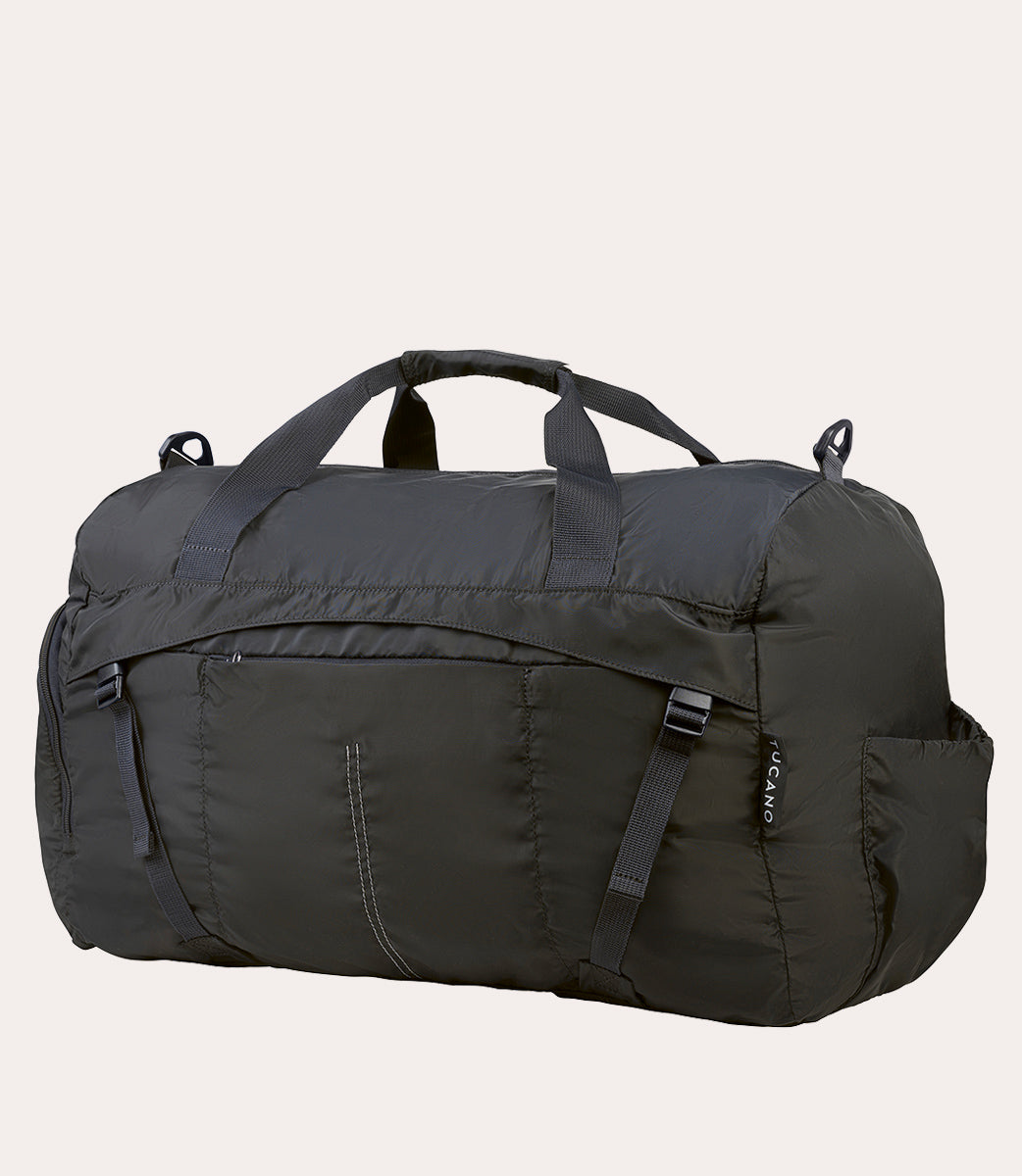 Tucano Compatto Eco Duffle Reisetasche Blau faltbar Nylon