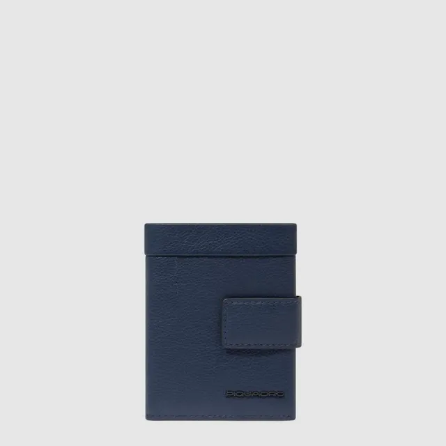 Piquadro Blue Square Herren Geldbörse Kompakt Blau RFID