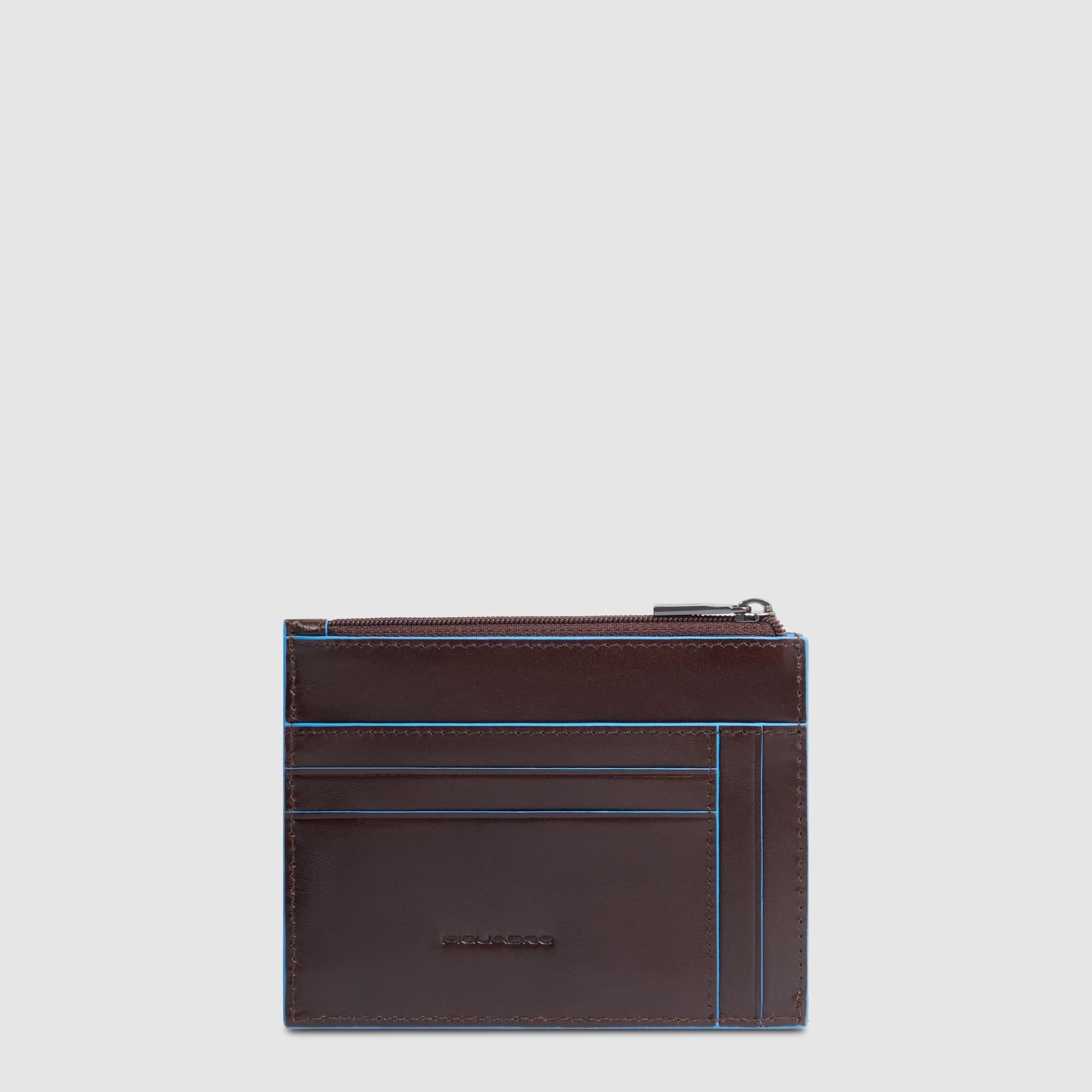 Piquadro Materia Kreditkartenetui Leder Schwarz RFID