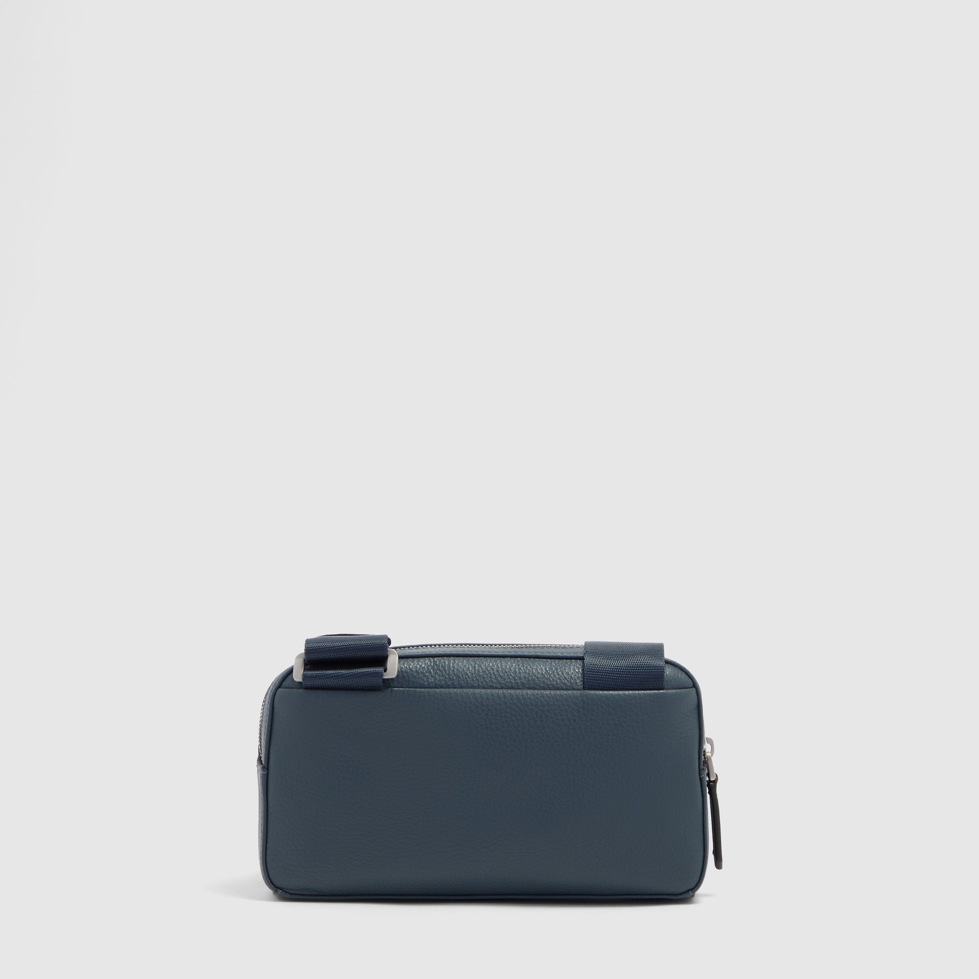 Piquadro Black Square Pochette Herren Leder schwarz Riemen