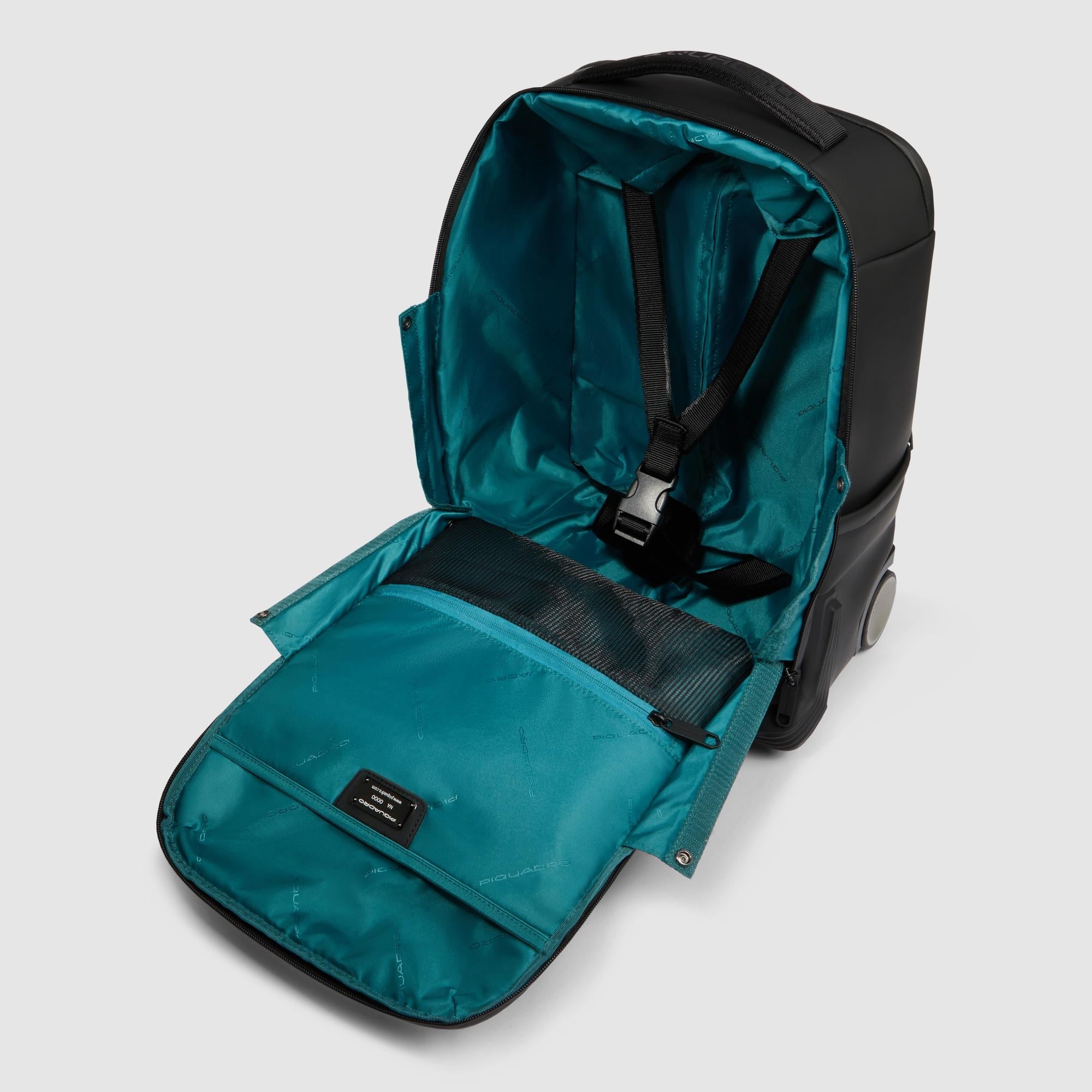 Piquadro PQ-Light Rucksack-Trolley 15,6 Zoll grün Kabine