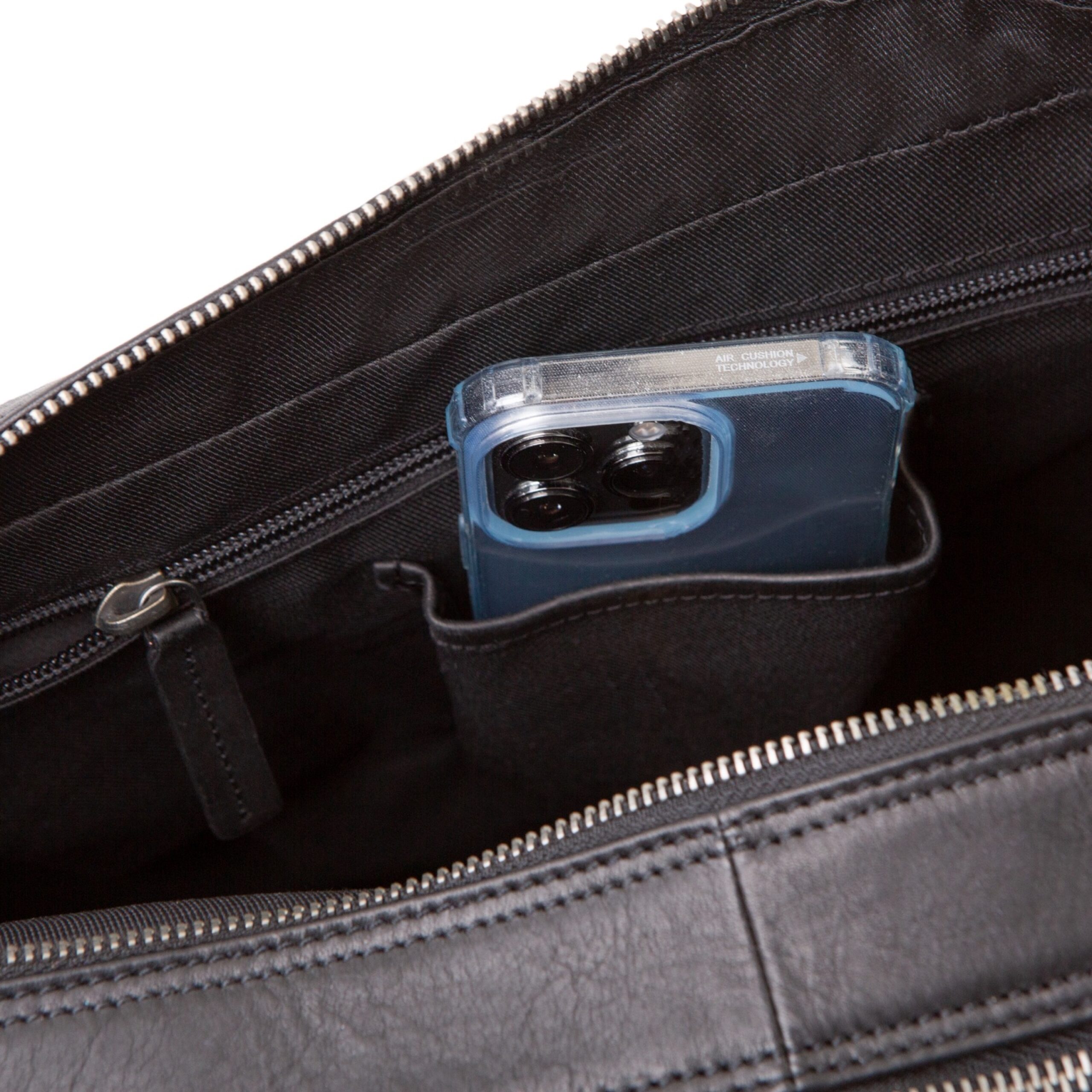 Lightpak Nomad Businesstasche schwarz Leder Laptopfach