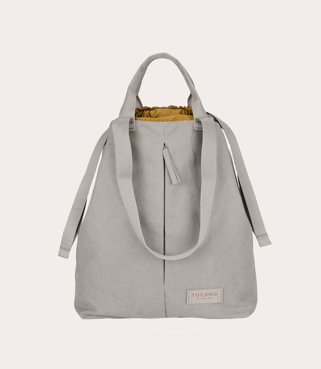 Tucano Carry Vertical Medium Shopper Grau Canvas 21,5 L