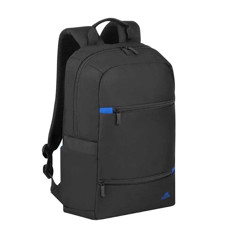 RIVACASE Aviva Laptop Rucksack 15,6 Zoll Schwarz 15L wasserabweisend
