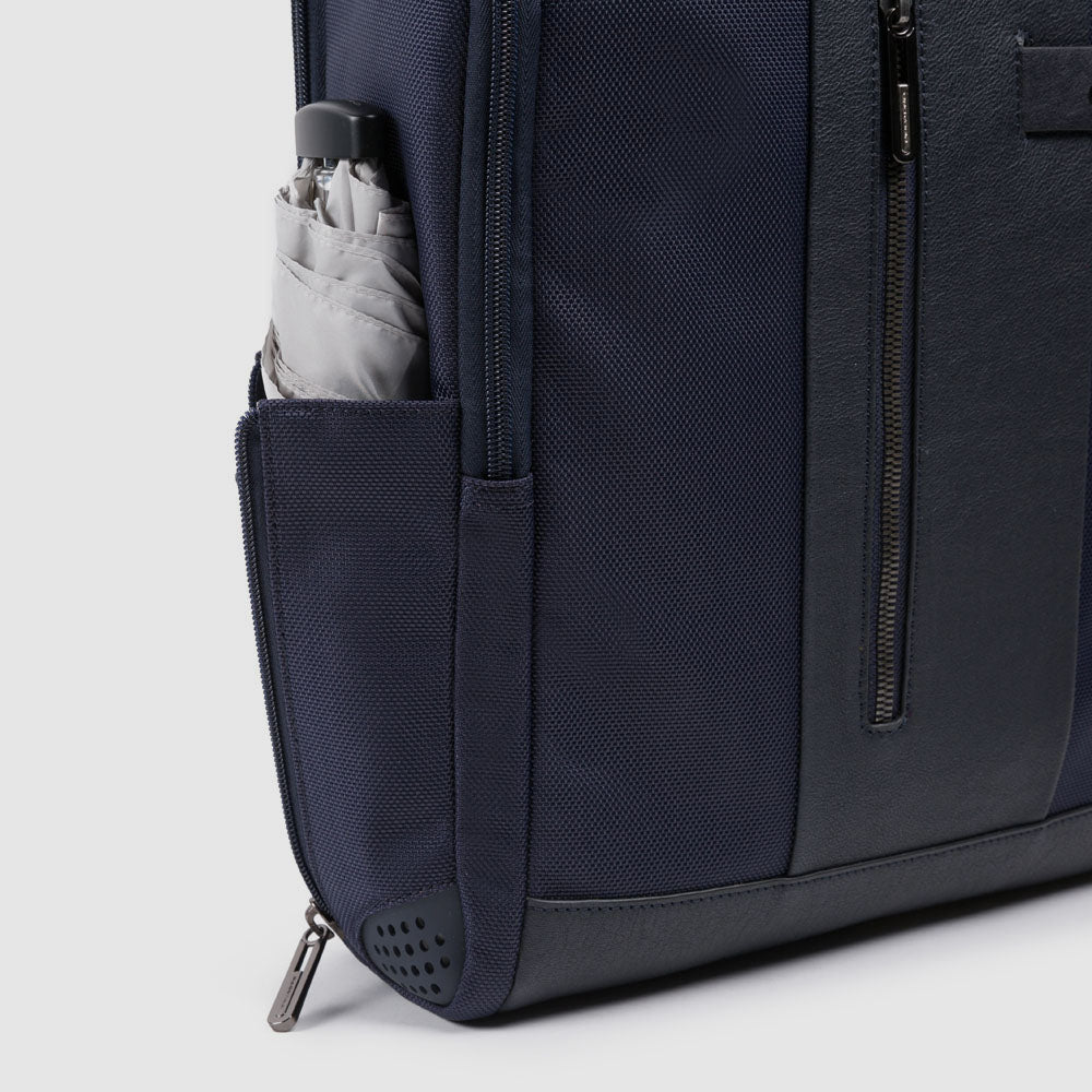 Piquadro Corner 2.0 Rucksack Laptop 15,6 Zoll recycelt grau