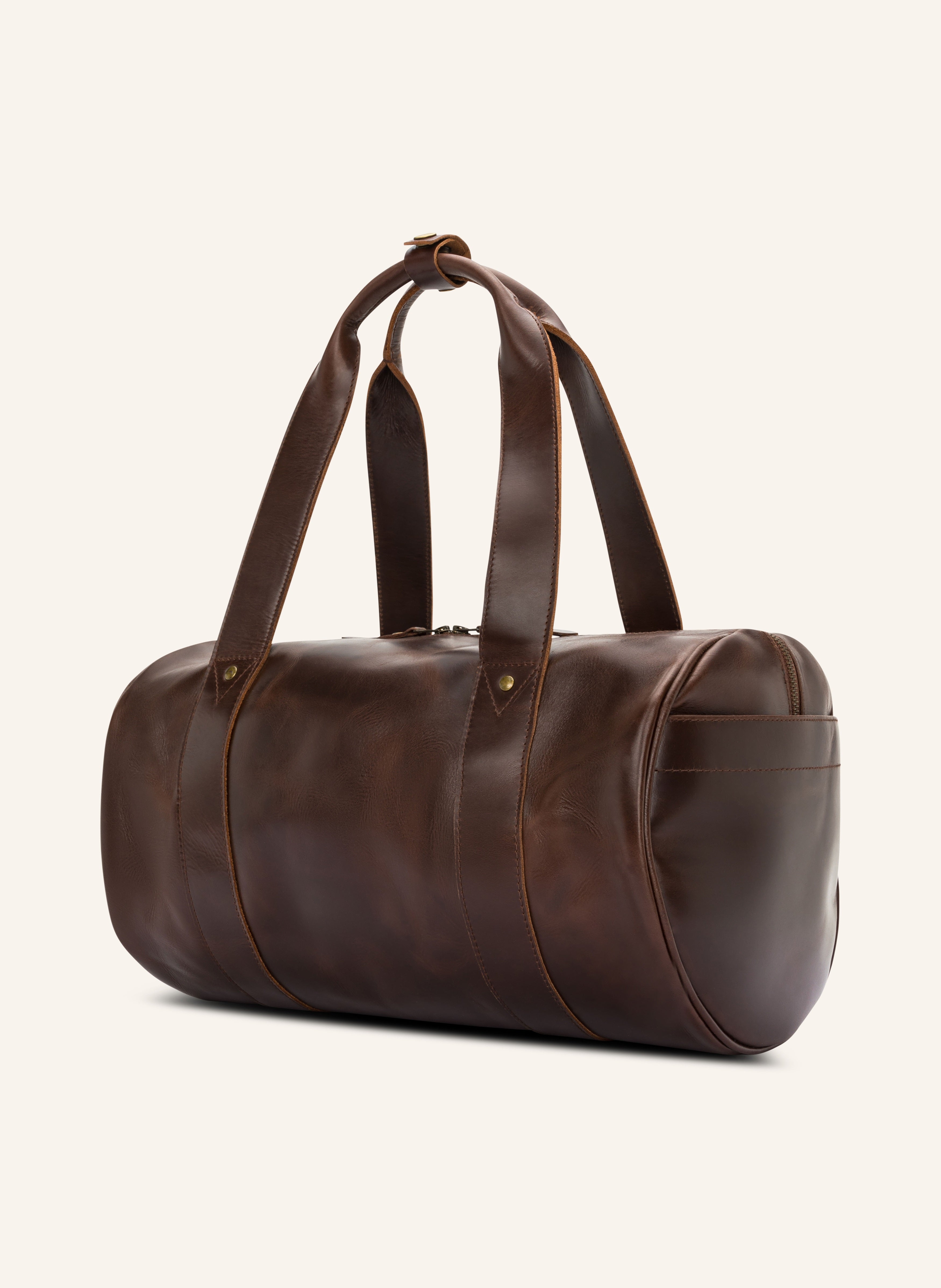 Buckle & Seam Chap Duffle Bag Leder Braun 16,5L