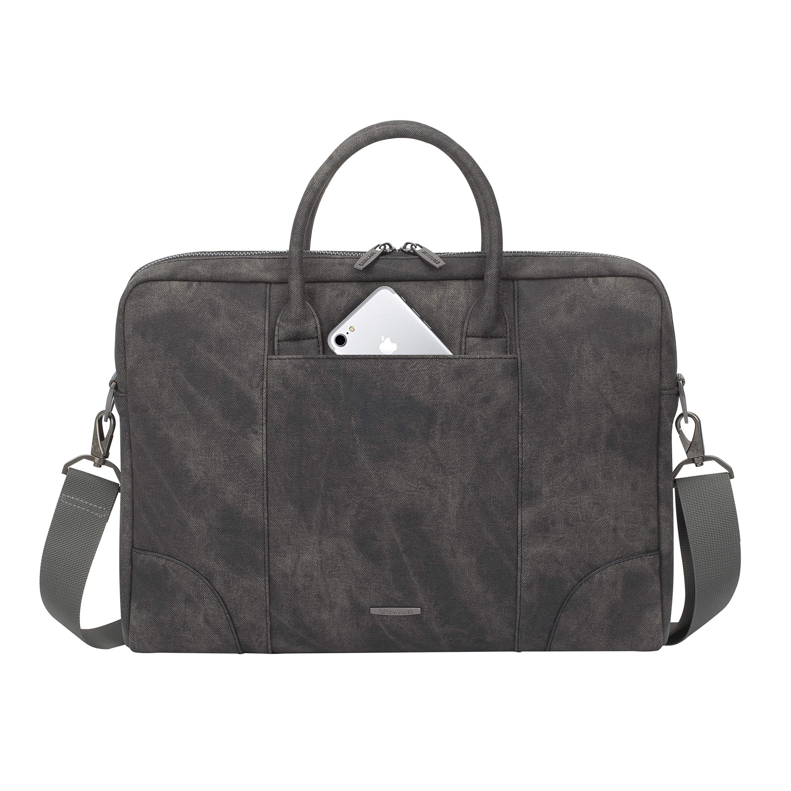 Rivacase Vagar 8922 Laptoptasche 14 Zoll Grau Kunstleder